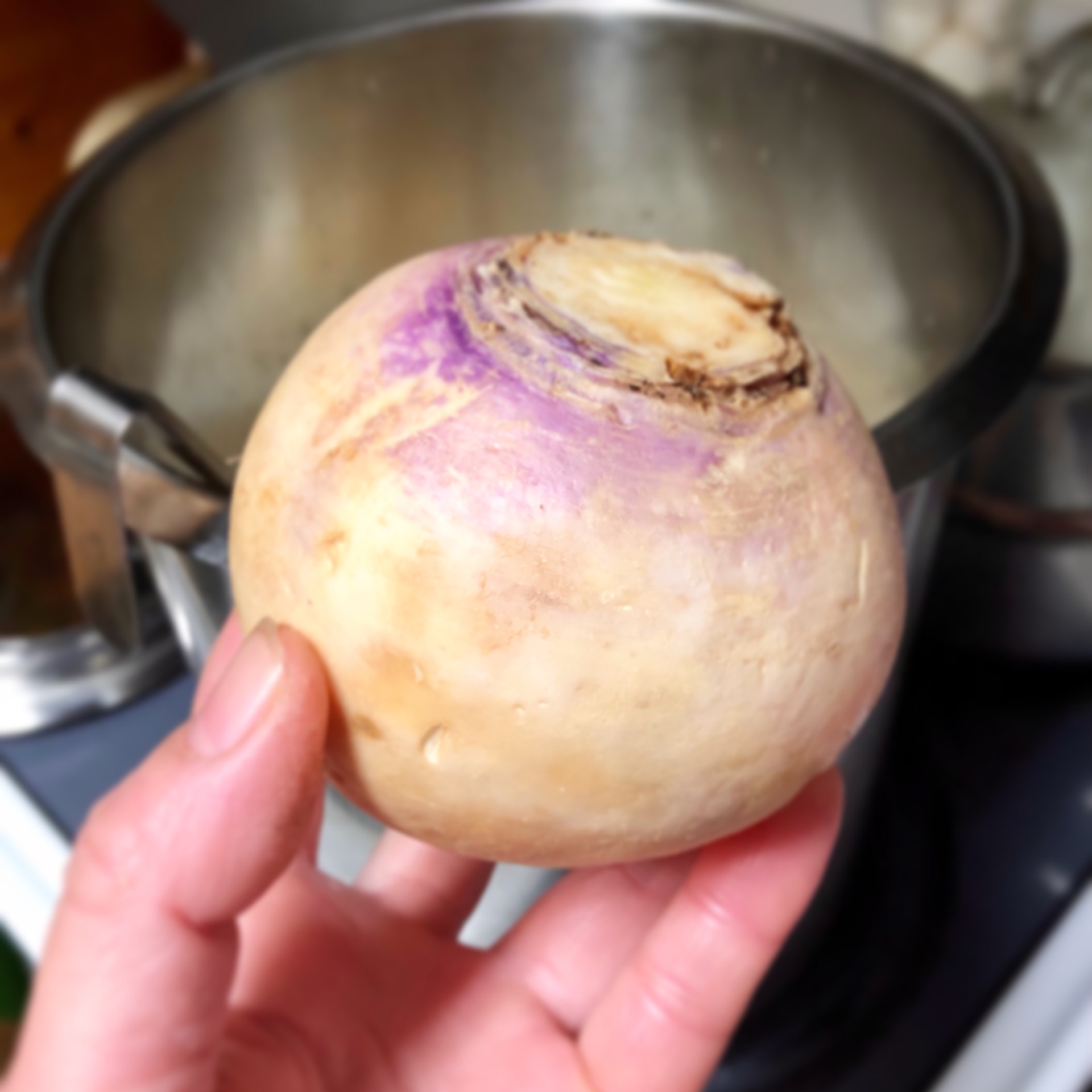 Soup of the Week/ Turnip & Aburaage Miso soup with Japanese Leek