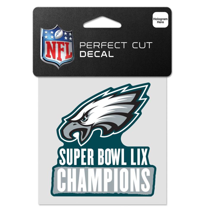 Philadelphia Eagles Super Bowl LIX Champions Perfect Cut Decal 4x4