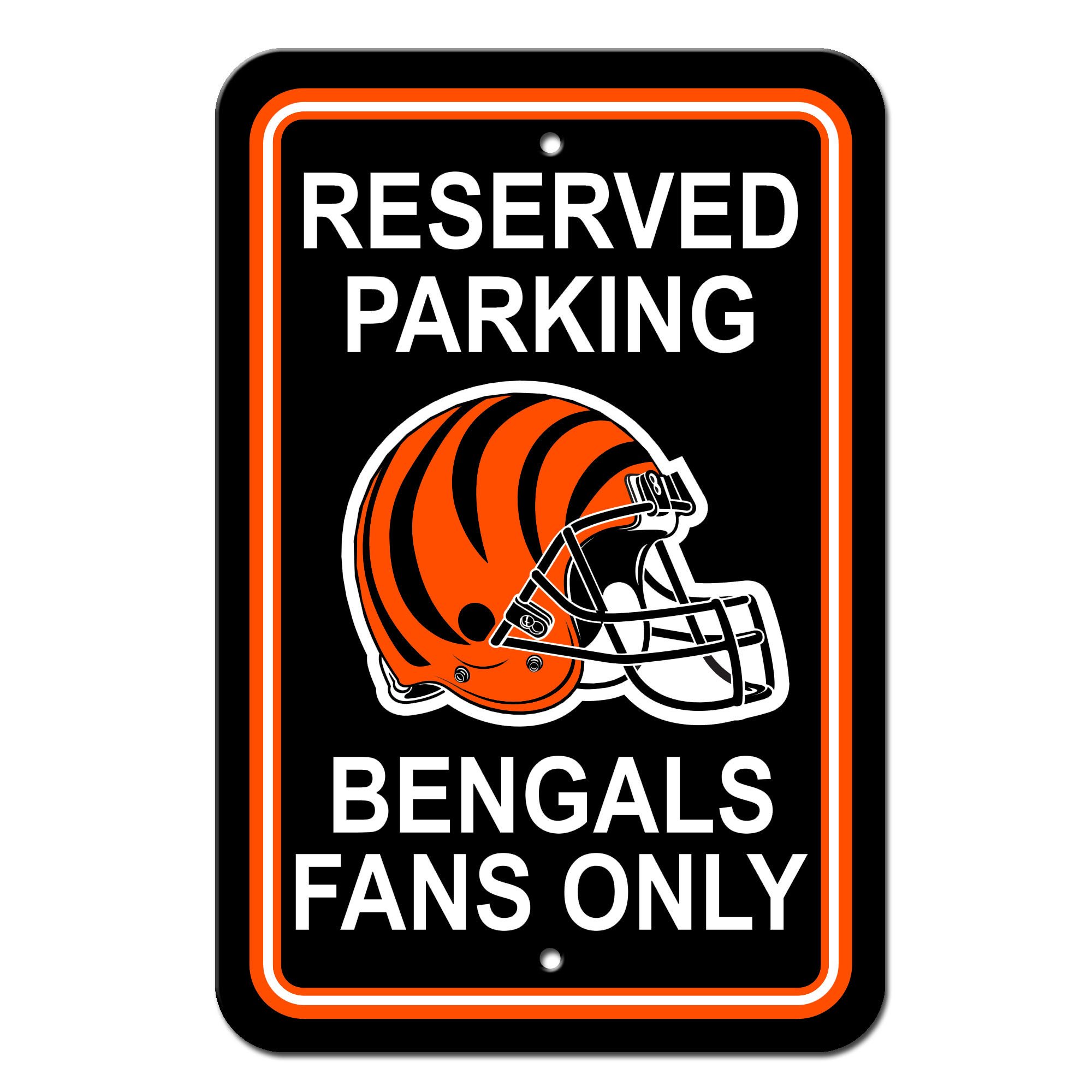 Cincinnati Bengals Sign Reserved Parking Sign 12x18"