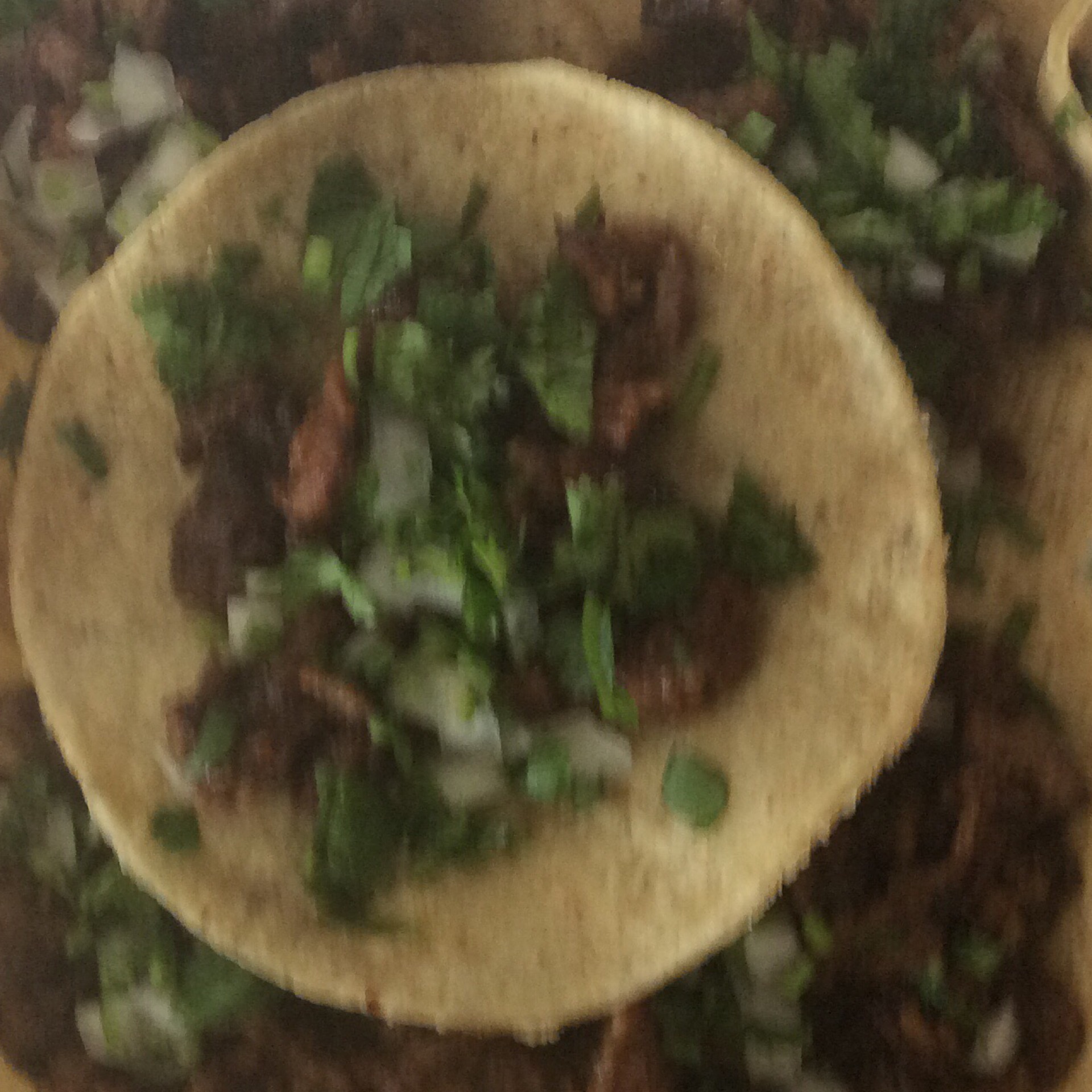 5 Tacos de Adobada - 5 Marinated Pork Tacos from Tacos del Valle