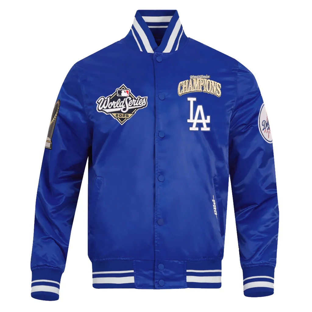 Los Angeles Dodgers 2025 World Champions Luxury Royal Satin Pro Standard Jacket