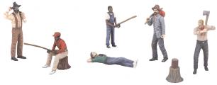 Rail King 3011057 6 Pc Figure Set Outdoor People O Scale