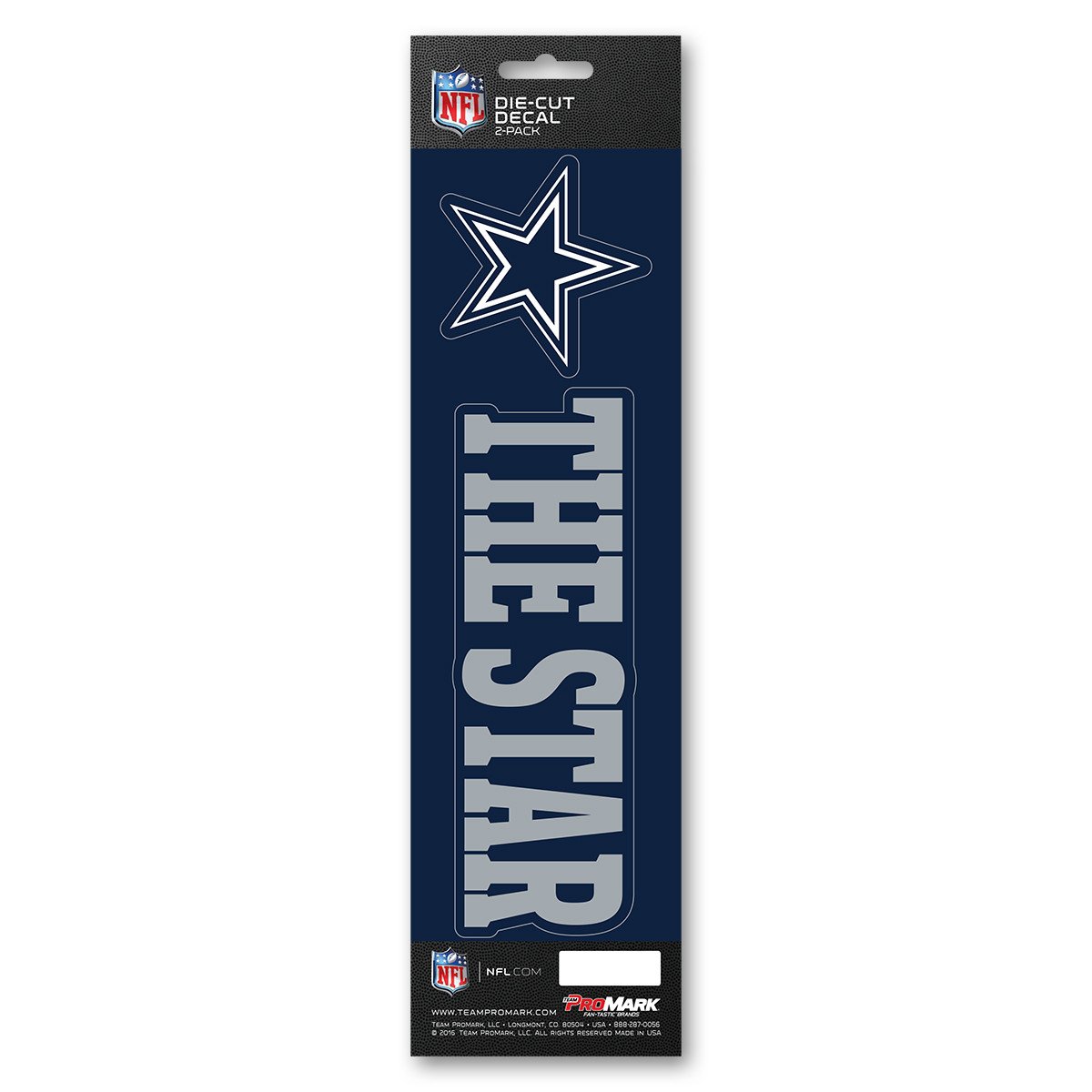 Dallas Cowboys Slogan Die Cut Decal 2pk