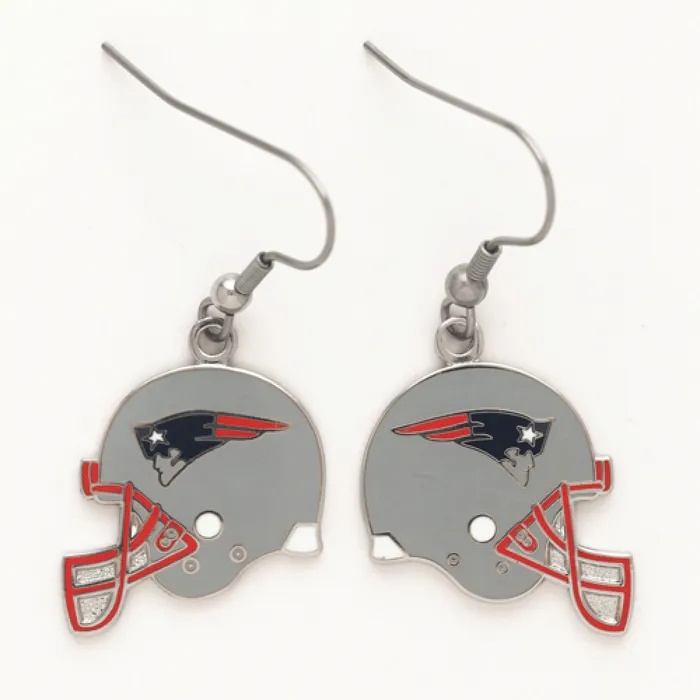 New England Patriots Helmet Shaped Earrings