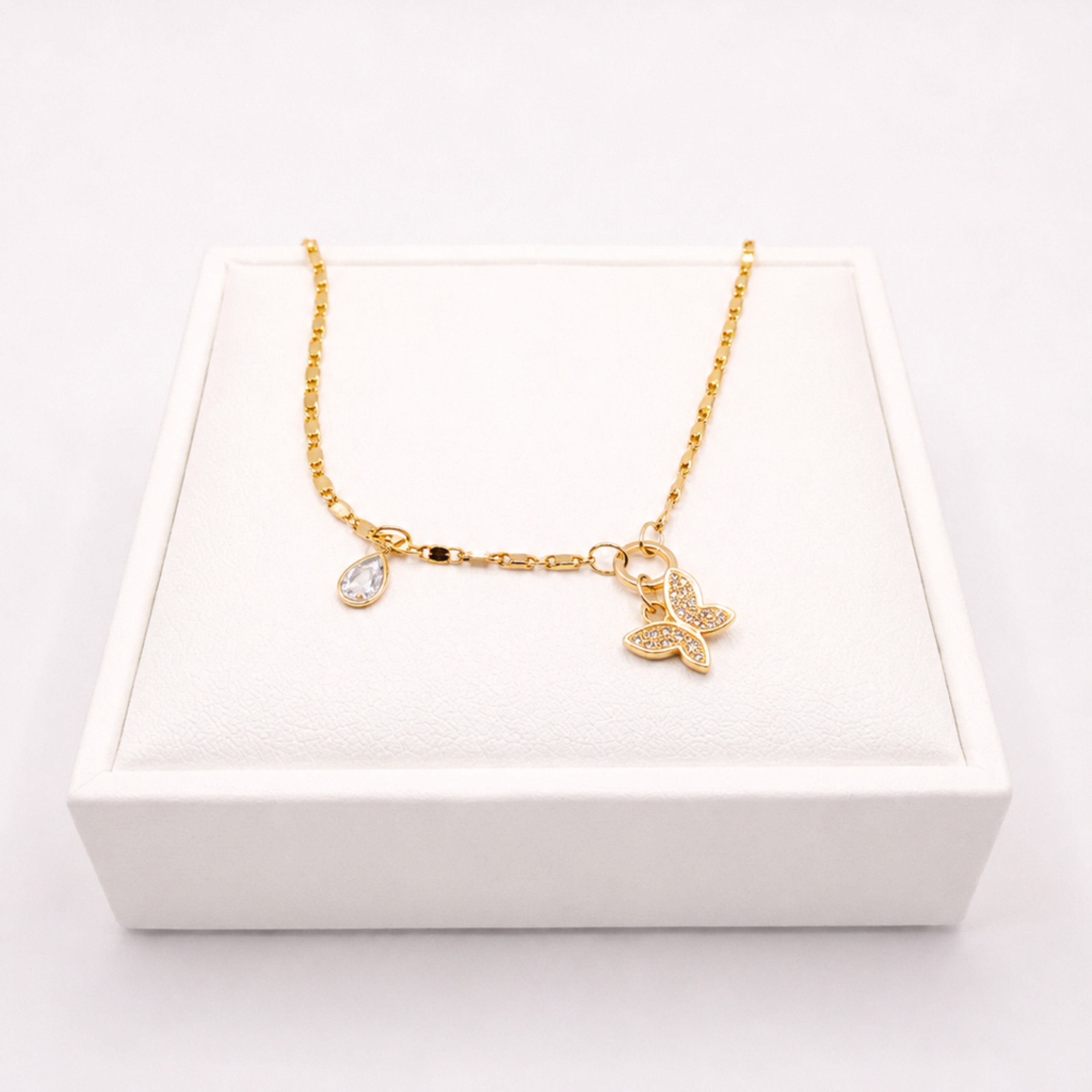 Gold Butterfly  Anklet 