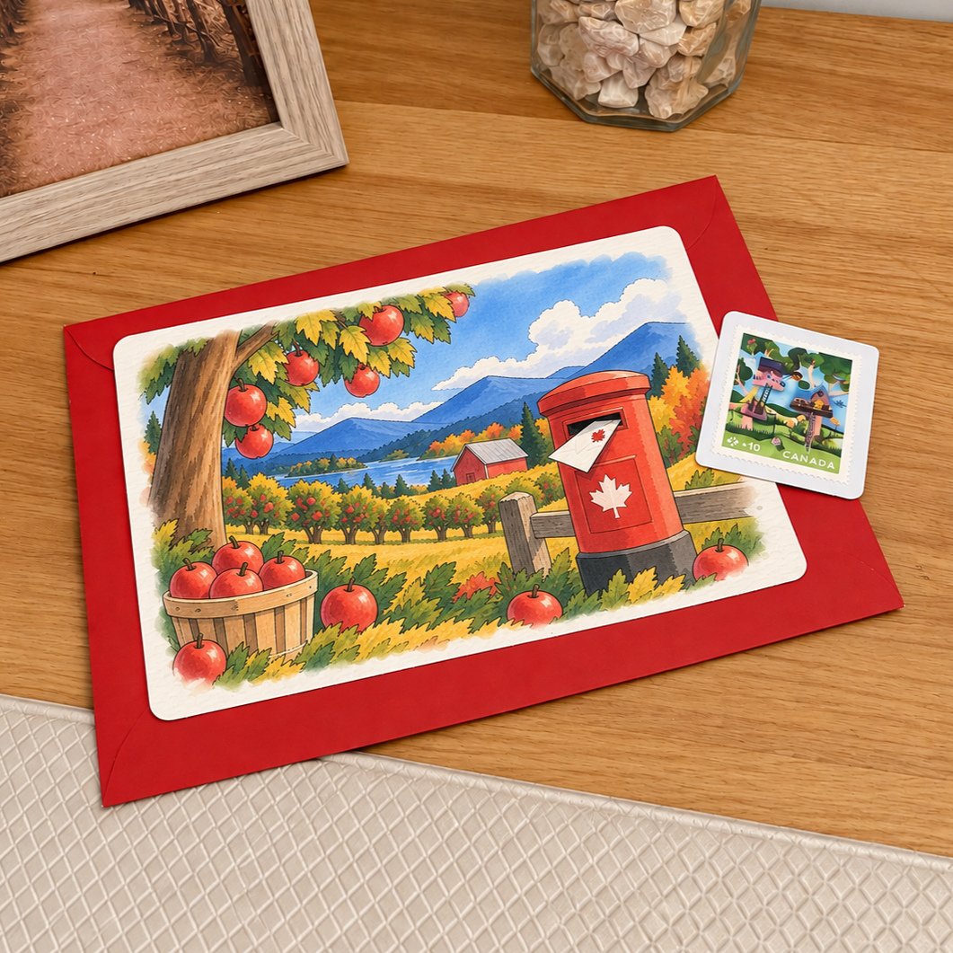 Postcard 4x6 - Somewhere in September (+Stamp)