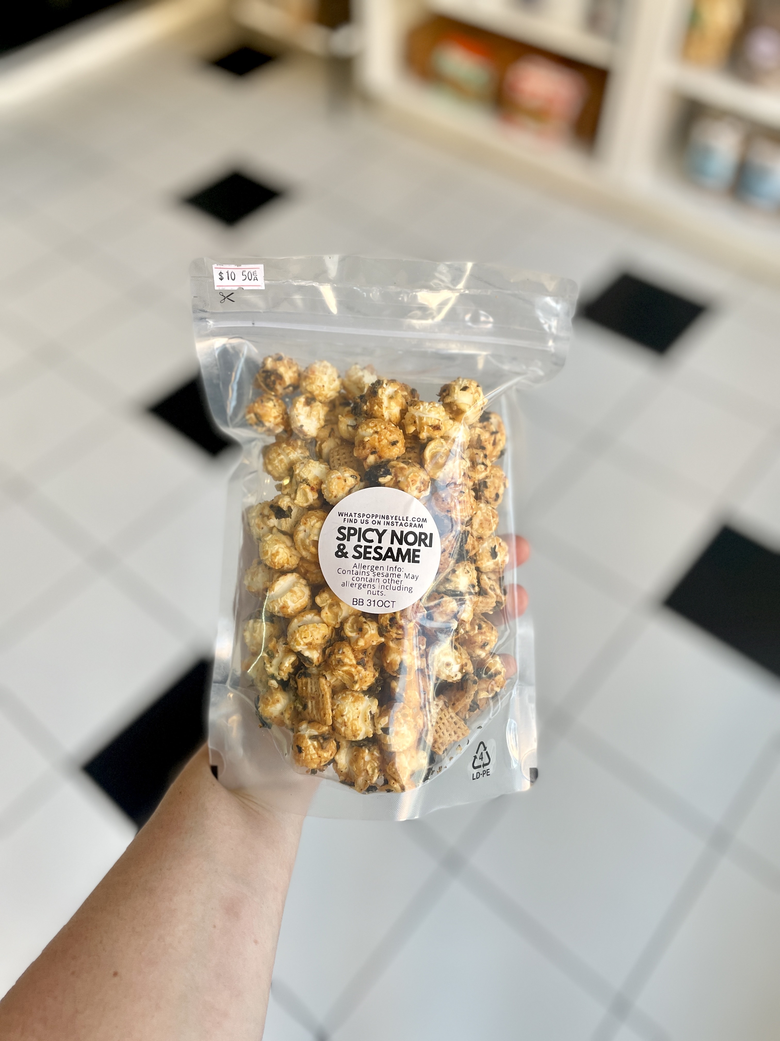 Spicy Nori Sesame Popcorn