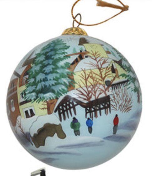 Hand painted Glass Ball Ornament from Art Studio Company