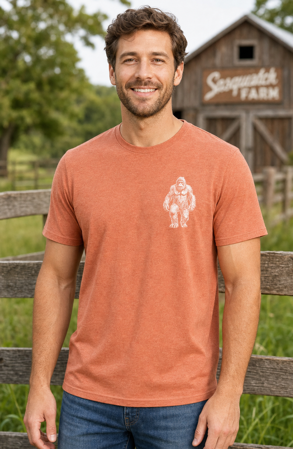 Heather Redwood T-Shirt, Sasquatch Farm apparel