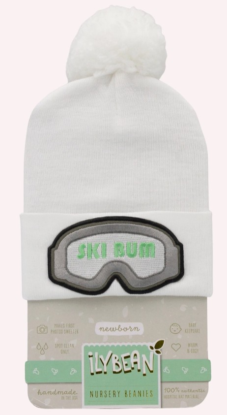 Ski Bum Pom Pom Baby Hat