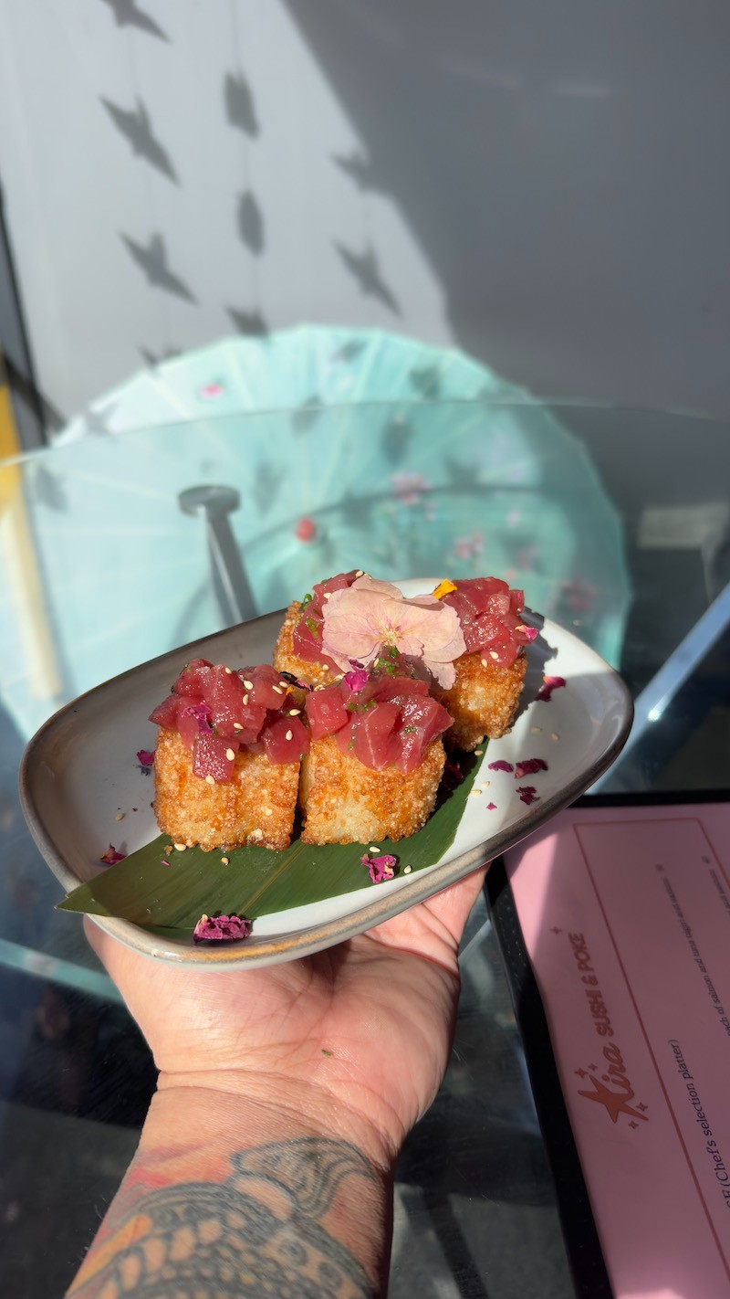 Click to view Crispy rice with bluefin tuna Crispy rice with bluefin tuna -