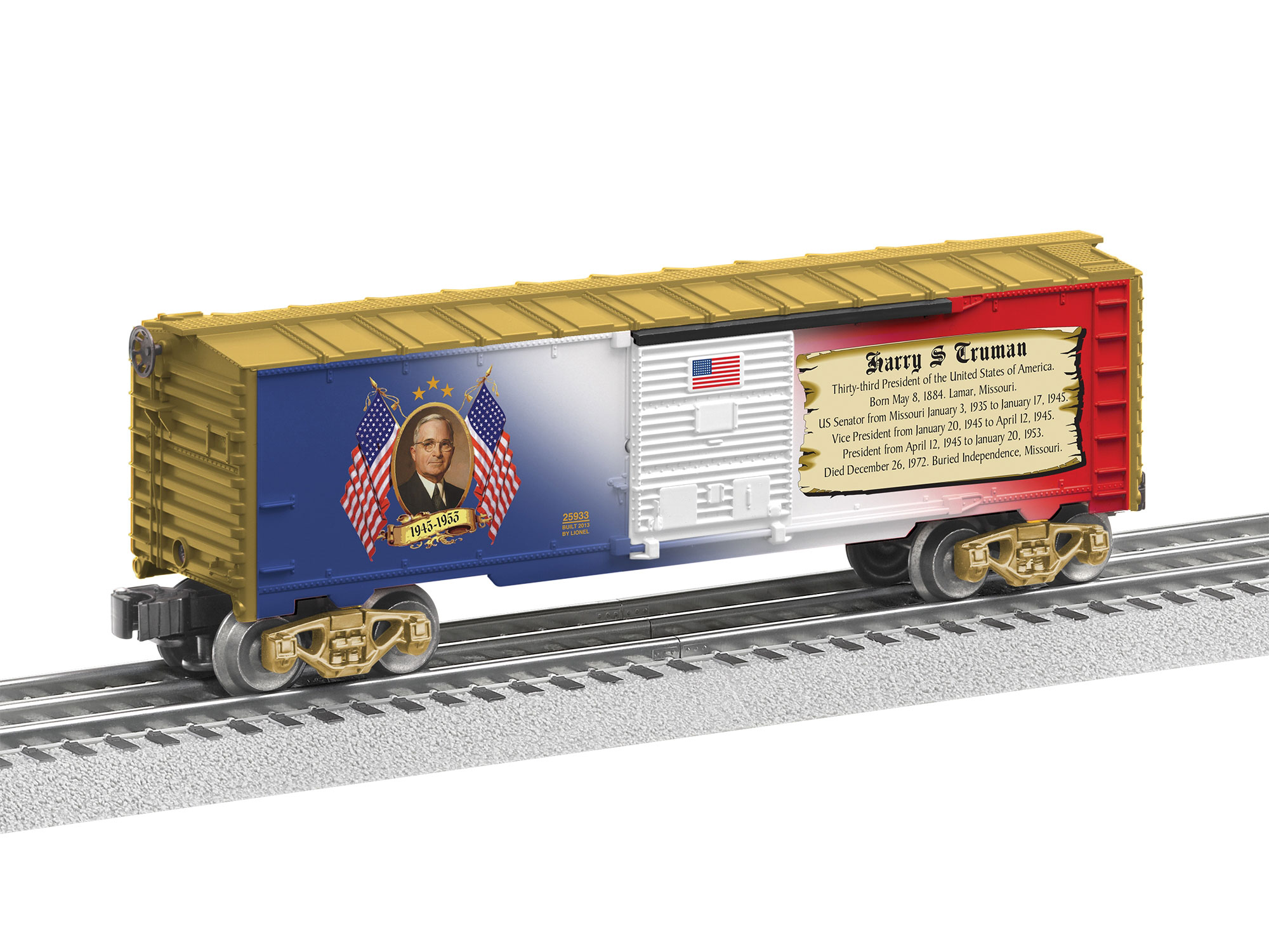 Lionel USA President Truman Boxcar 625933 O Scale