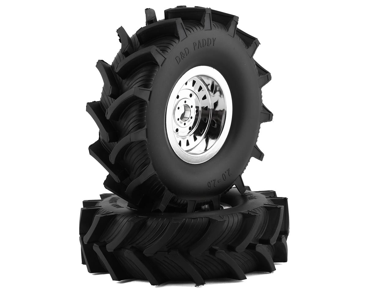 D&D Paddy Tire w/Foam Premount:LMT Mega Truck LOS44003