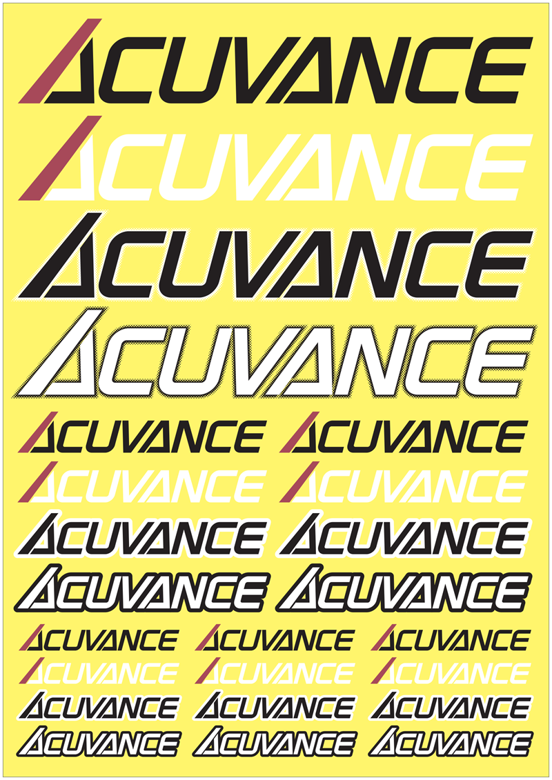 Acuvance Stickers Small 60603