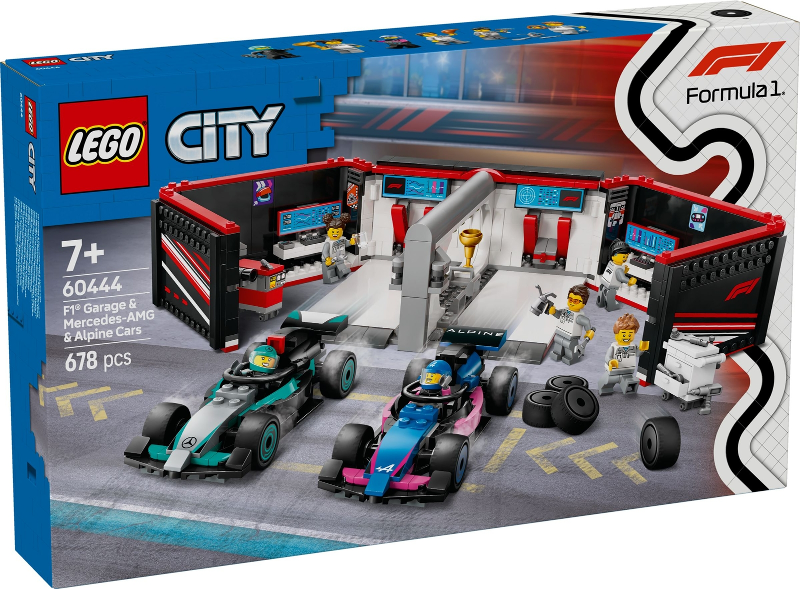 60444 F1 Garage & Mercedes-AMG & Alpine Cars