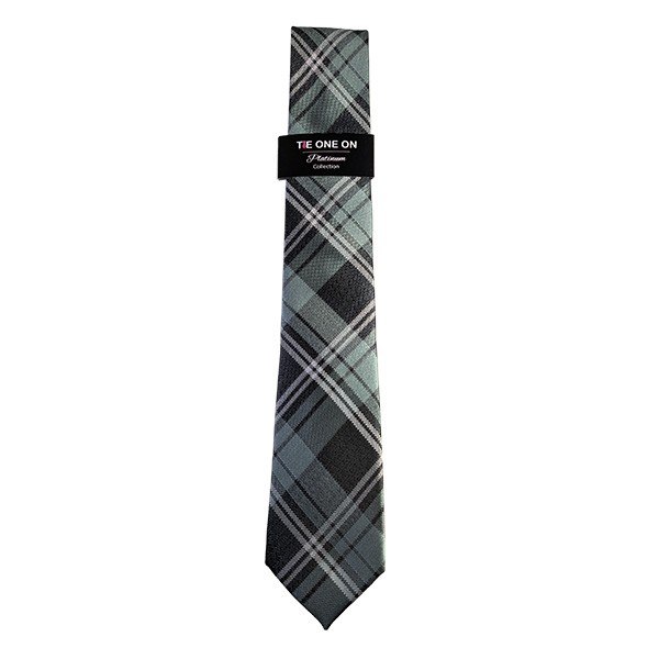 150 X 7 Cm Hunter Green Sage Plaid Tie