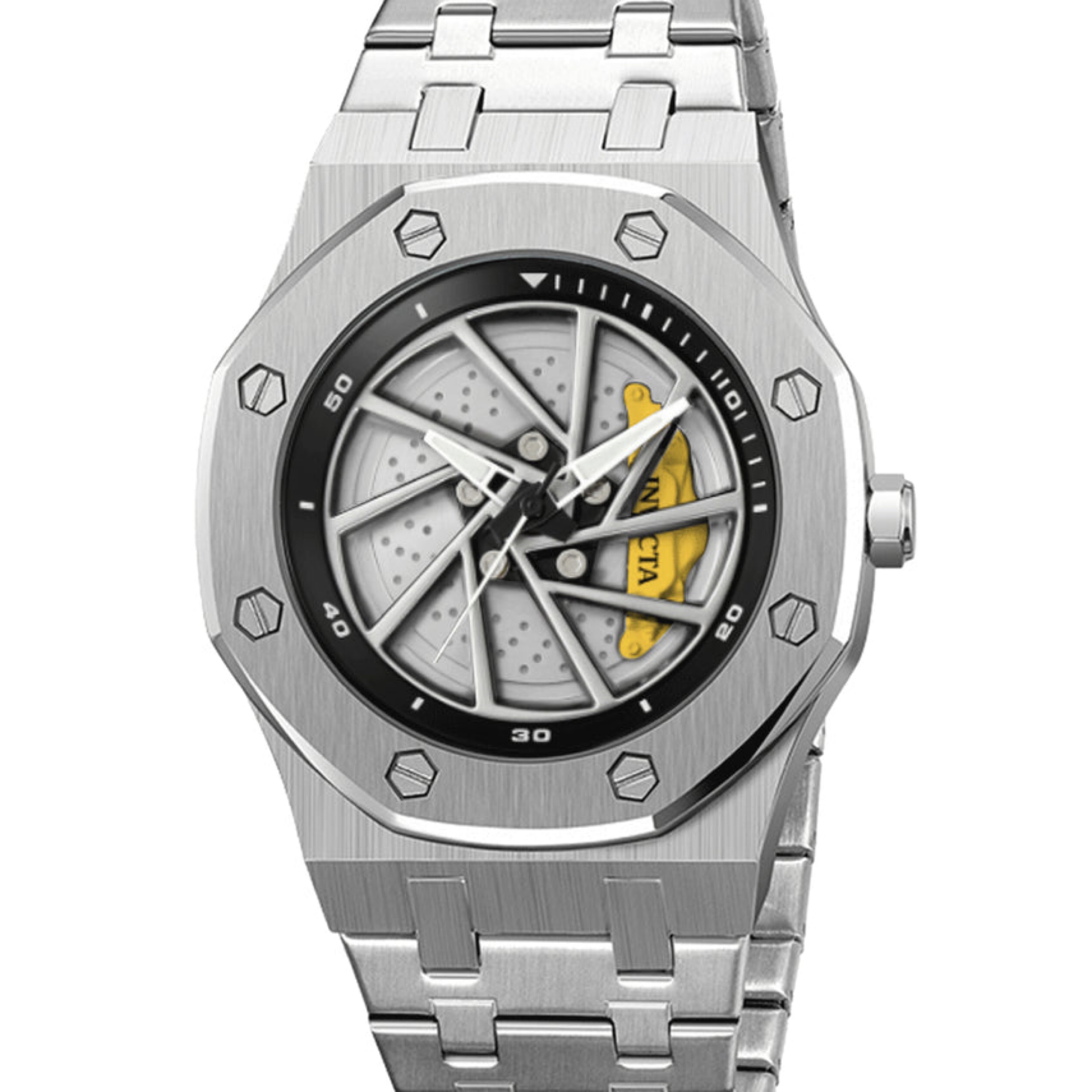 Invicta Speedway Rim Watch  42mm (Yellow) 