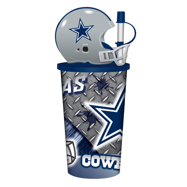Dallas Cowboys Helmet Cup with Straw 32oz