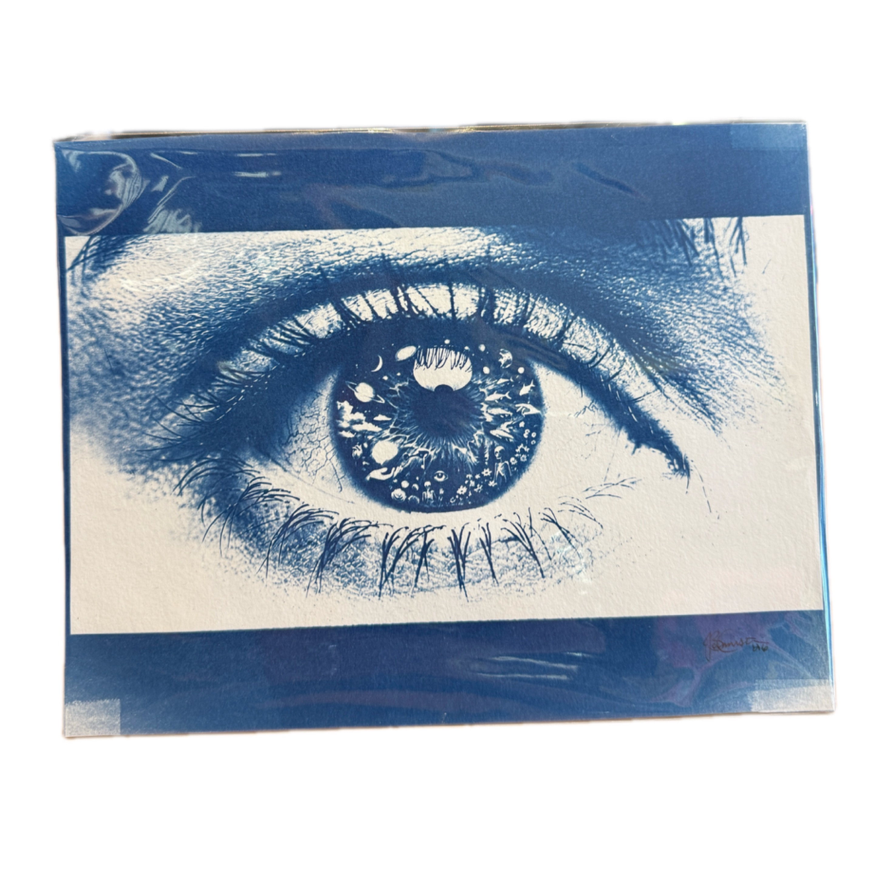 ‘Soul Contract II. - The Acceptance’ (8.5x11) Original Cyanotype x Portal Pursuit
