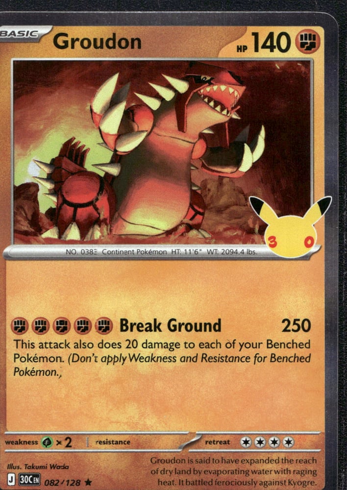 Groudon - 30TH 82/128
