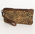 AD Leather Hide Wrist Wallet