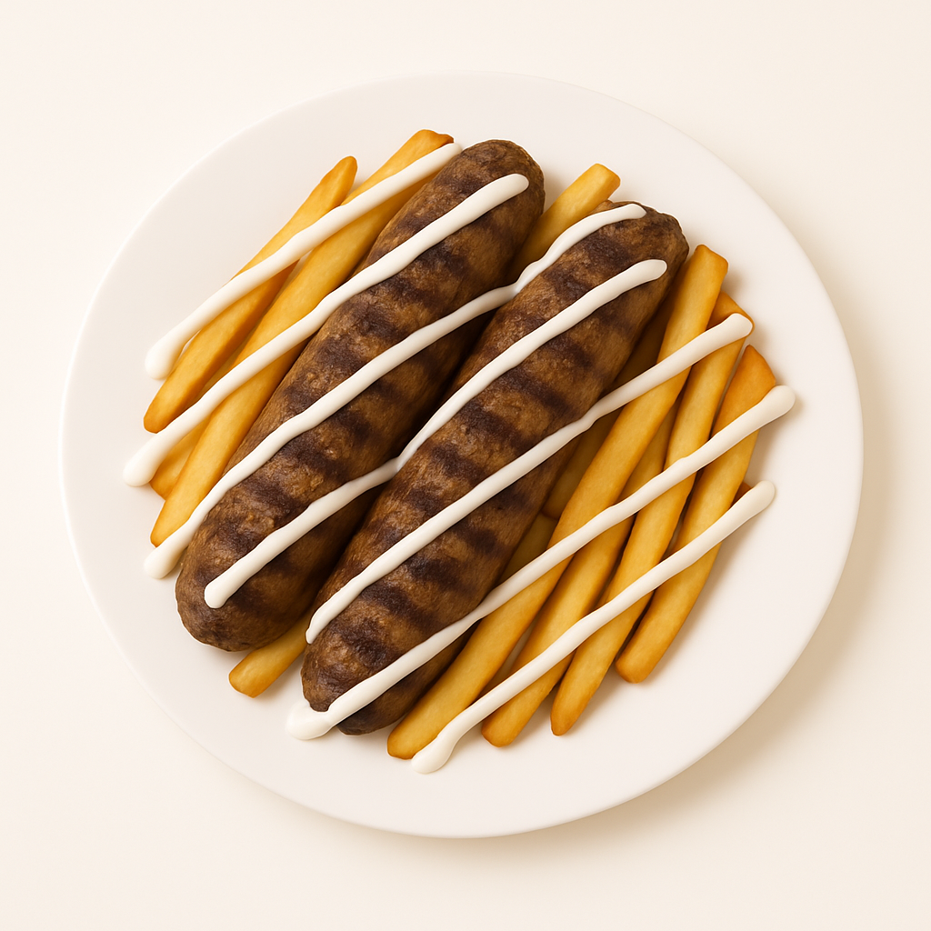 Alley Seekh Kabab on Fries