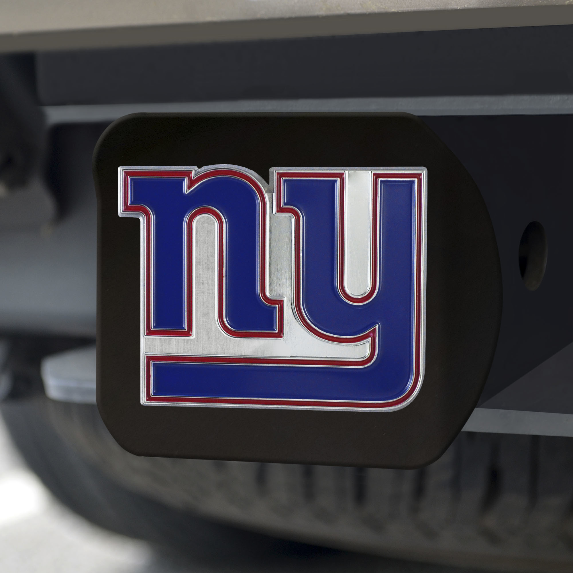New York Giants Black Chrome Hitch Cover