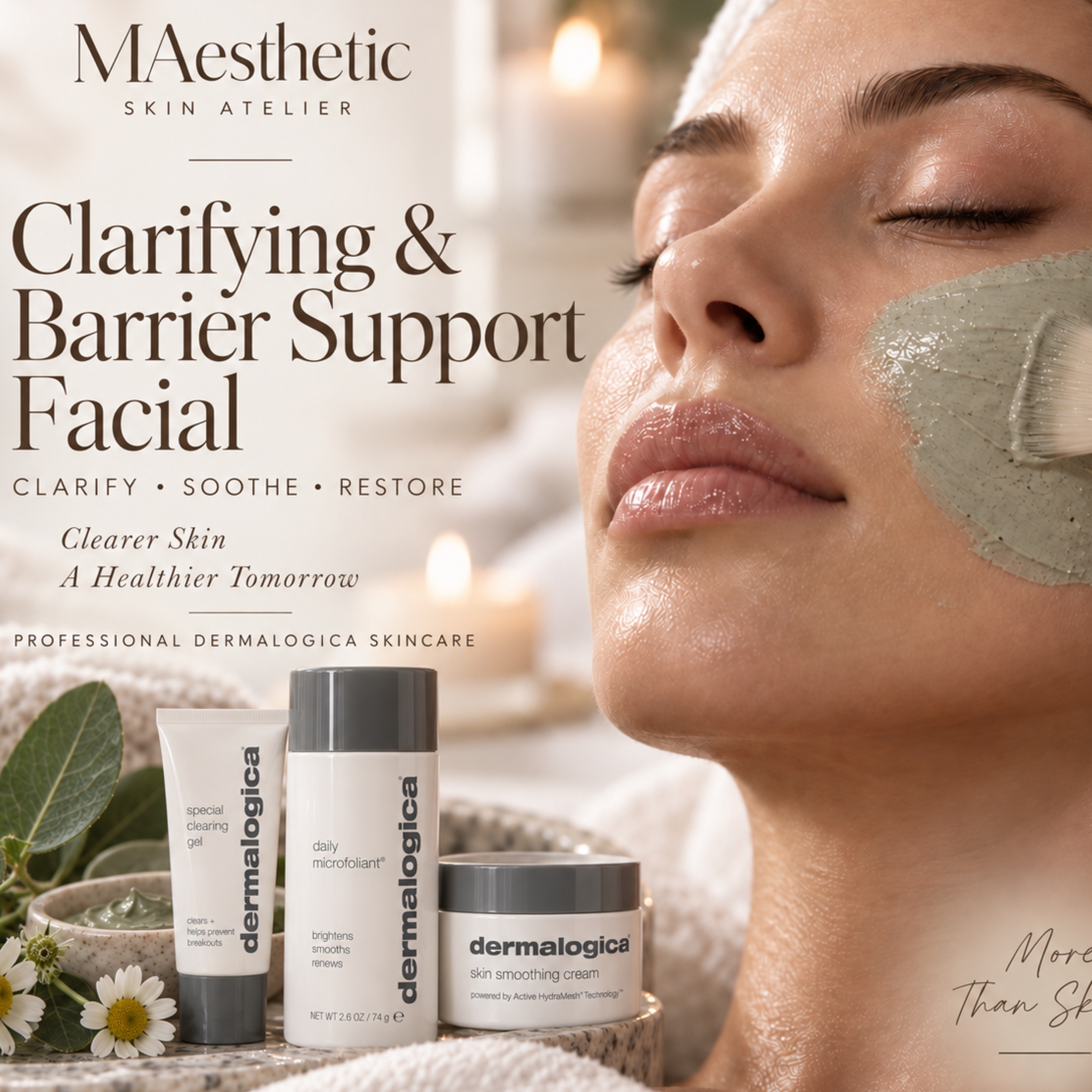 Clarifying & Barrier Support Facial treatment in Calgary at MAesthetics Skin Atelier