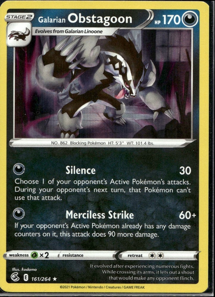 Galarian Obstagoon - SWSH8 161/264