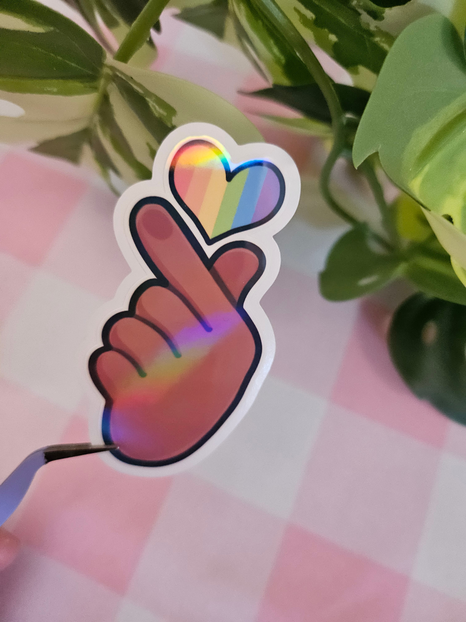 Hallyu Heart PRIDE Die Cut Sticker