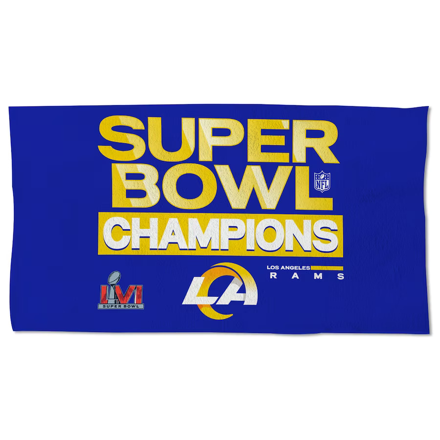 Los Angeles Rams Super Bowl Champions LVI Lockeroom Towel