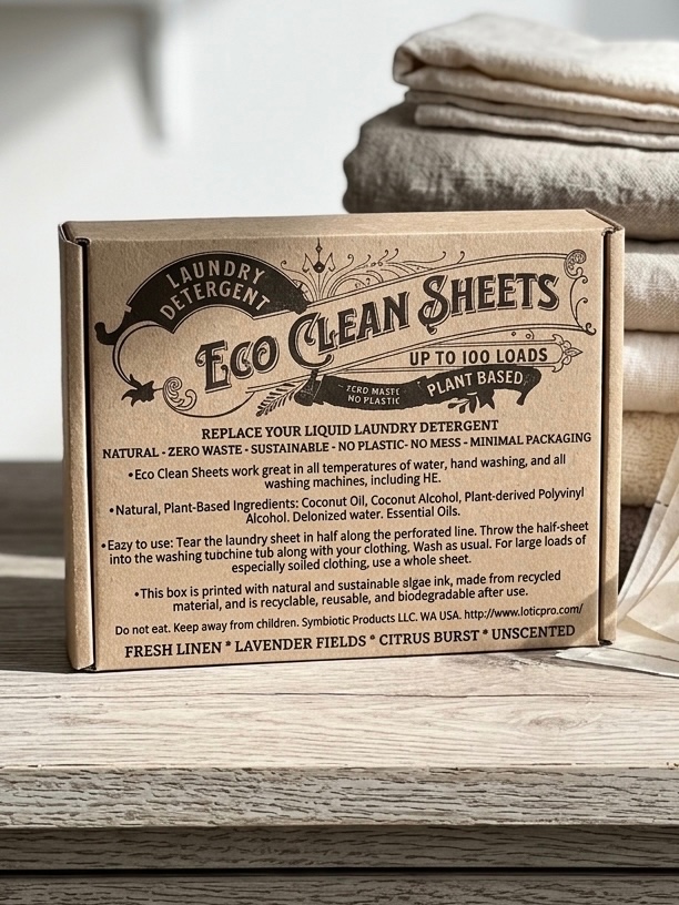 Eco Clean Sheets Laundry Detergent 100% Natural
