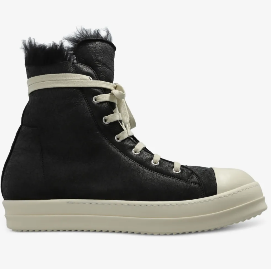 RICK OWENS Black Concordians Sneakers Size: IT 40.5