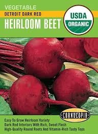 Detroit Dark Red Beet Seed Pack, Organic