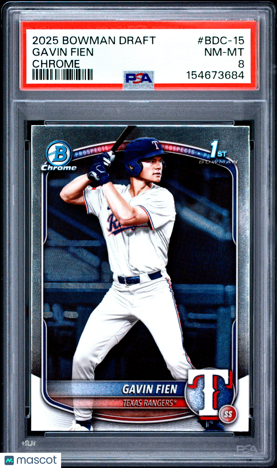 2025 Bowman Draft Gavin Fien Chrome PSA 8