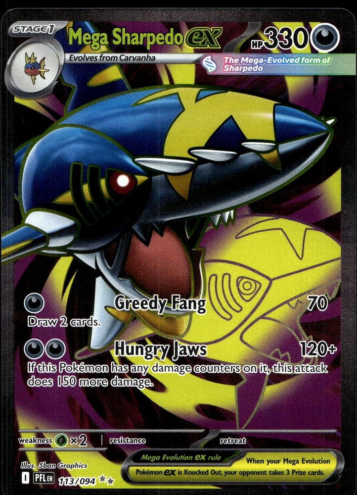 Mega Sharpedo ex - ME02 113/94