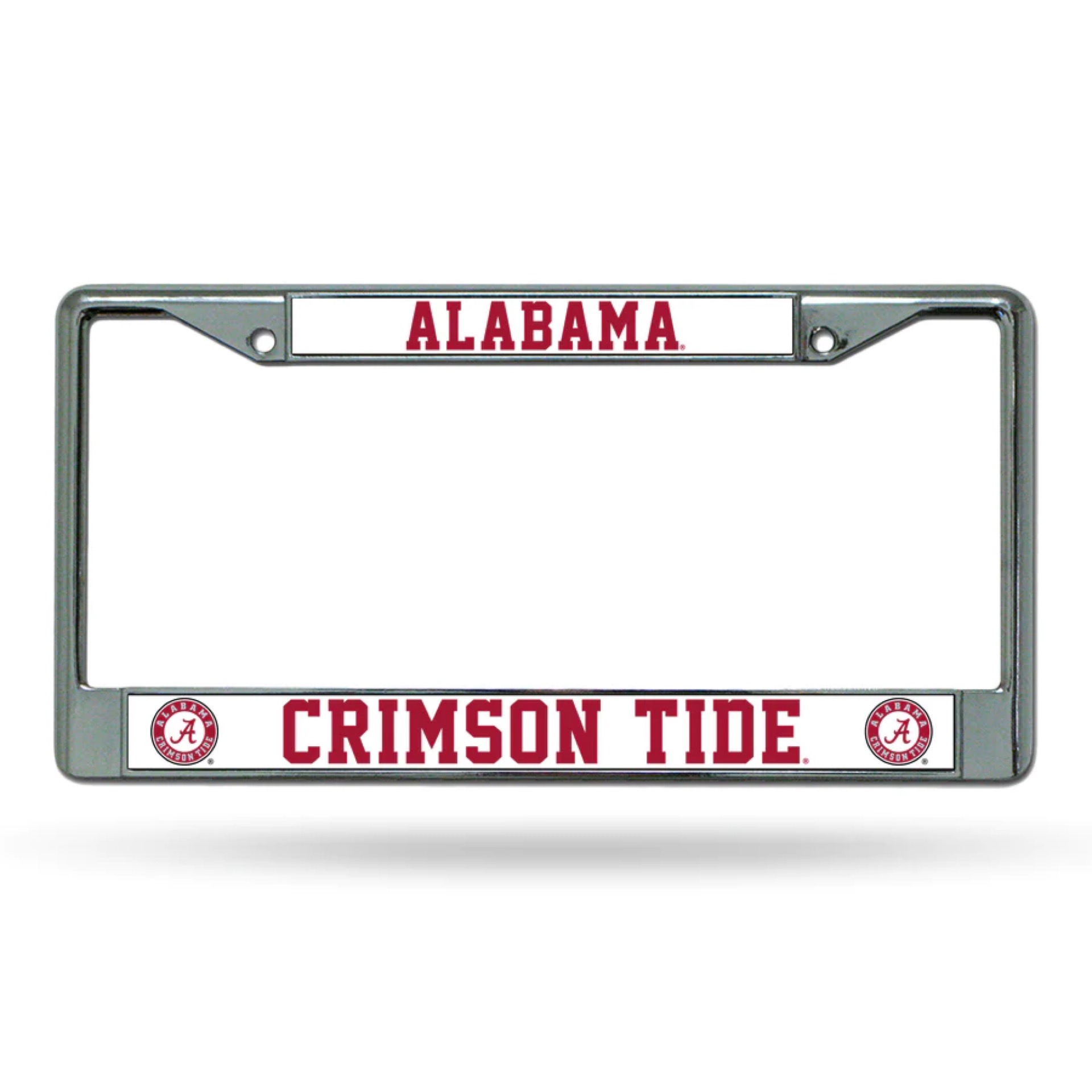Alabama Crimson Tide Chrome License Plate Frame