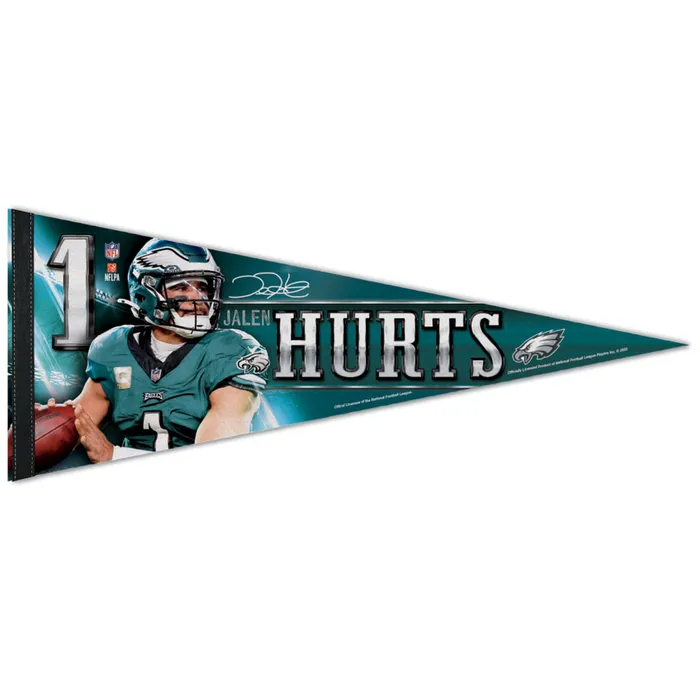 Philadelphia Eagles Jalen Hurts Premium Pennant 12x30"