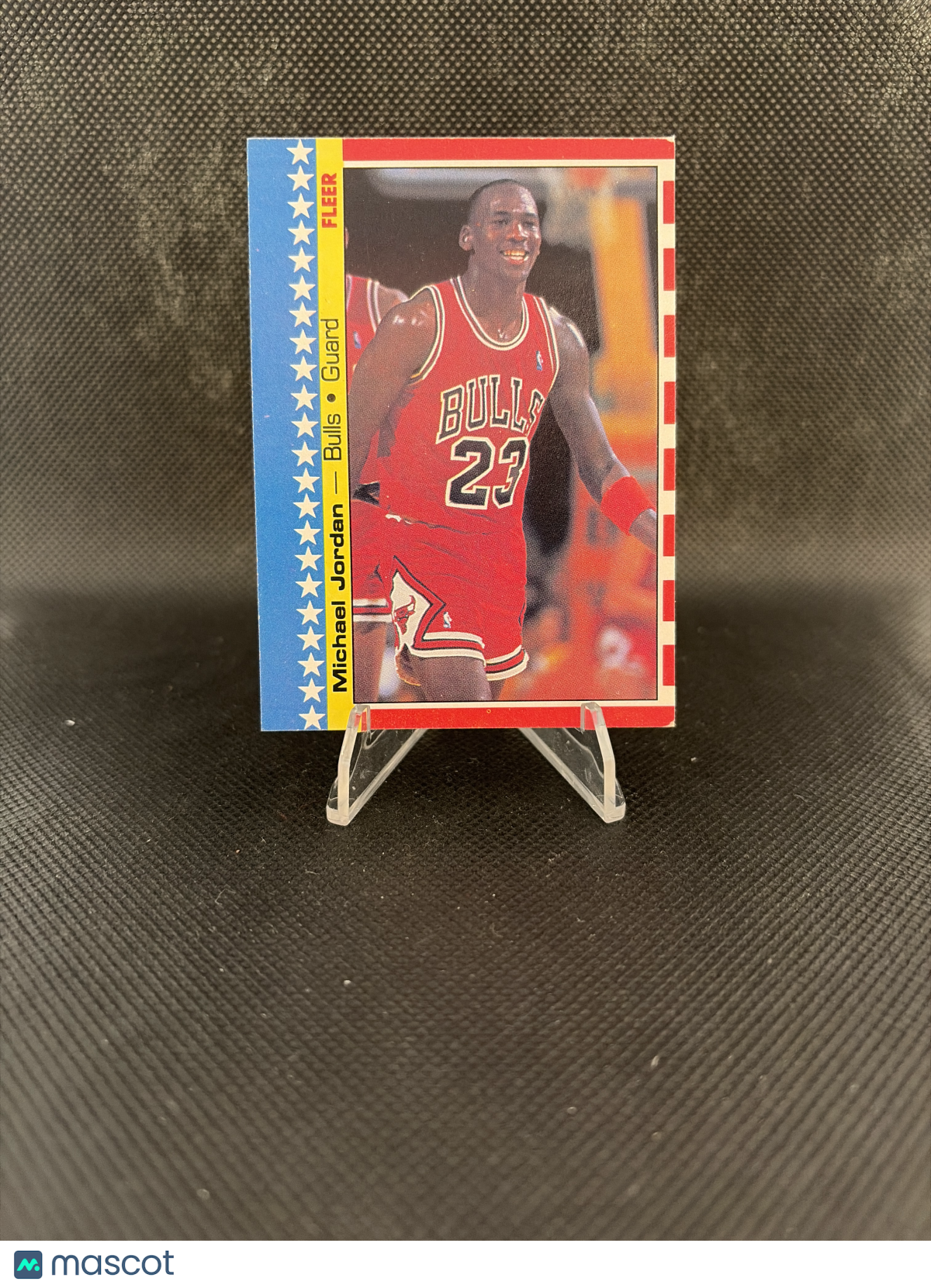 1987 Fleer Star Sticker Michael Jordan (Damaged)