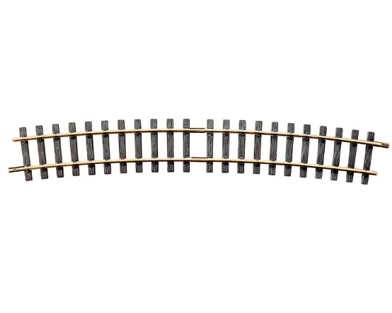 Curved Track, R5, 15° L18000 G Scale