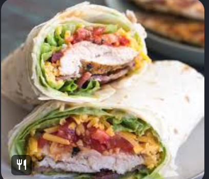 BBQ Chicken and bacon Wrap