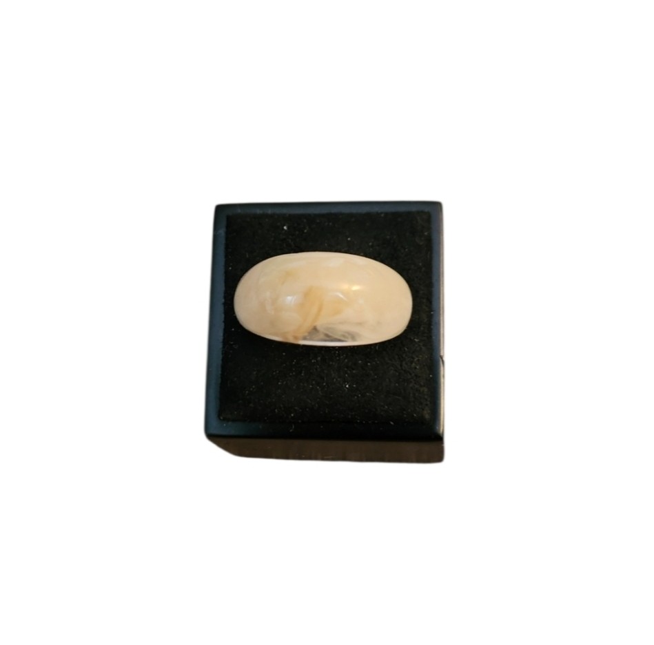 Size 8 Cream Dome Ring