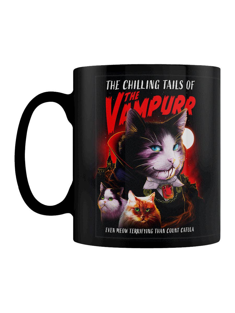Grindstore - Vintage Horror Cats The Vampurr Black Mug