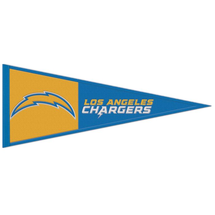 Los Angeles Chargers Embroidered Wool Logo Pennant 13x32"