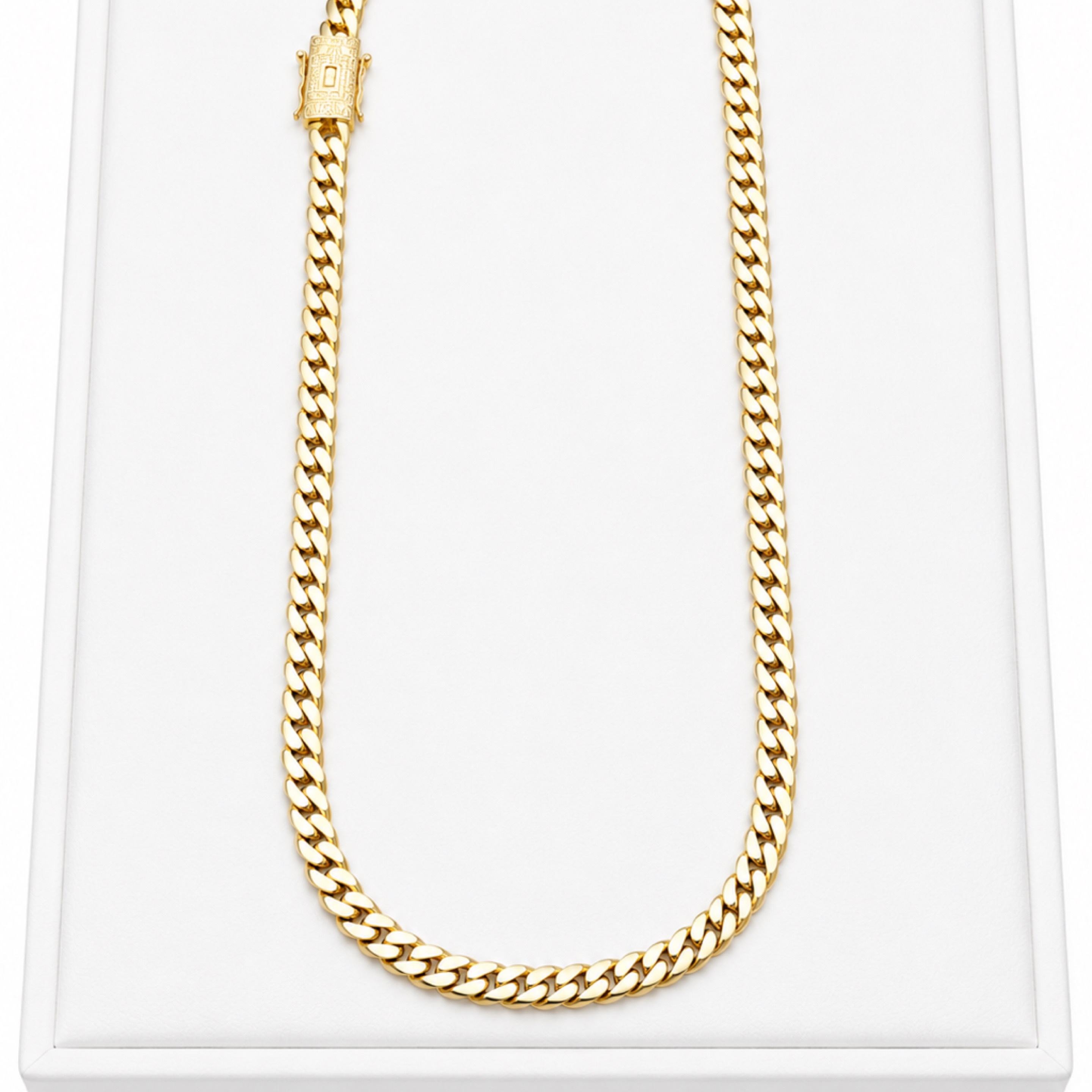 24” Iced Lock Monaco Cuban Chain / 8mm