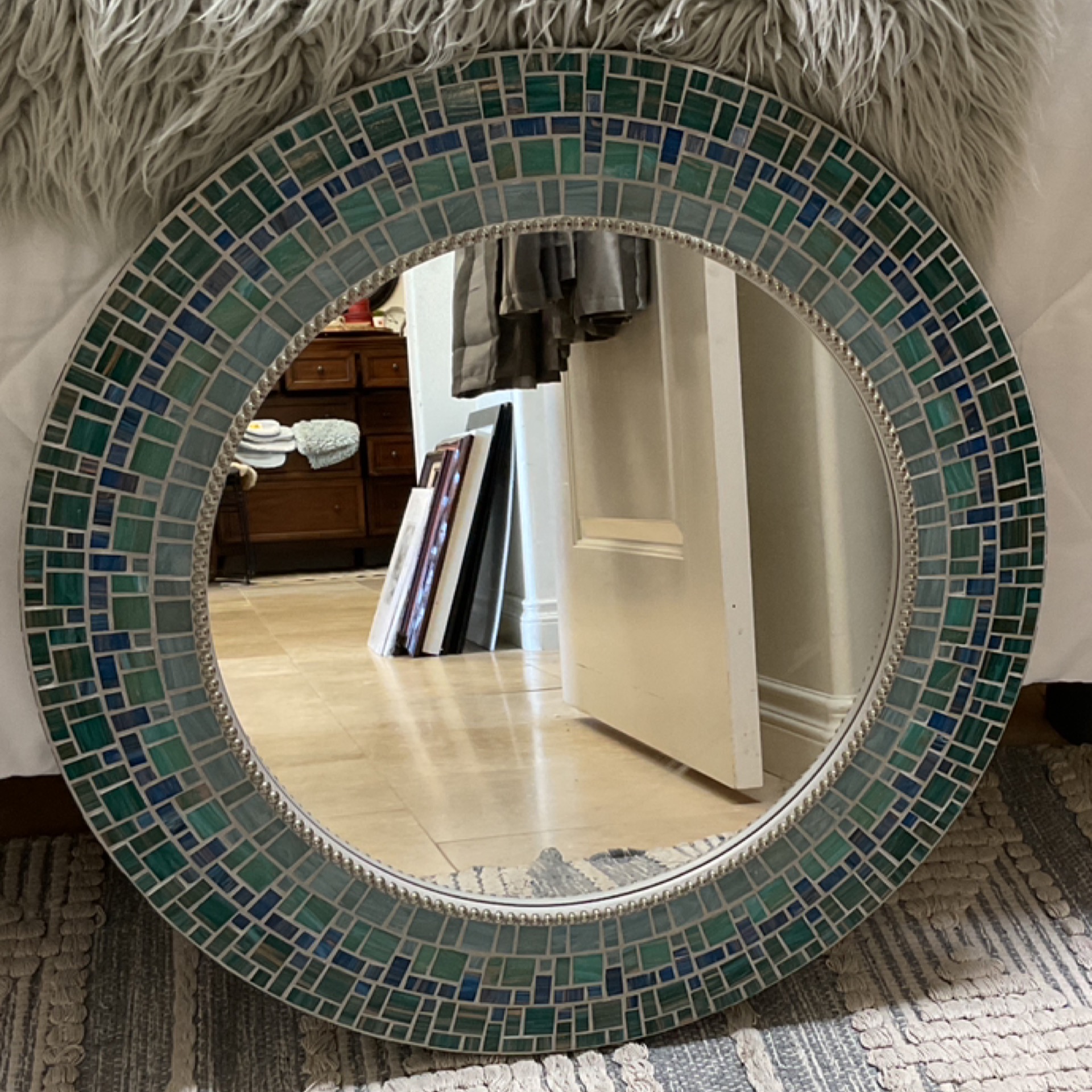 Opus Mosaic Tile Round Mirror