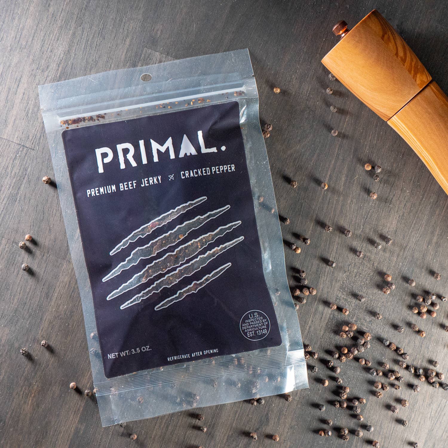 Primal Cracked Pepper Beef Jerky 3.5oz