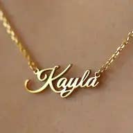 14k Solid Gold Name Necklace-Customized Necklace, 50 Microns
