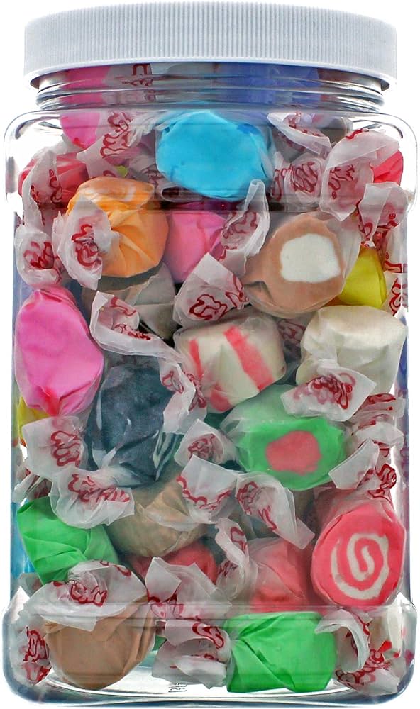 Taffy Town 18 Oz Salt Water Taffy Plastic Jar