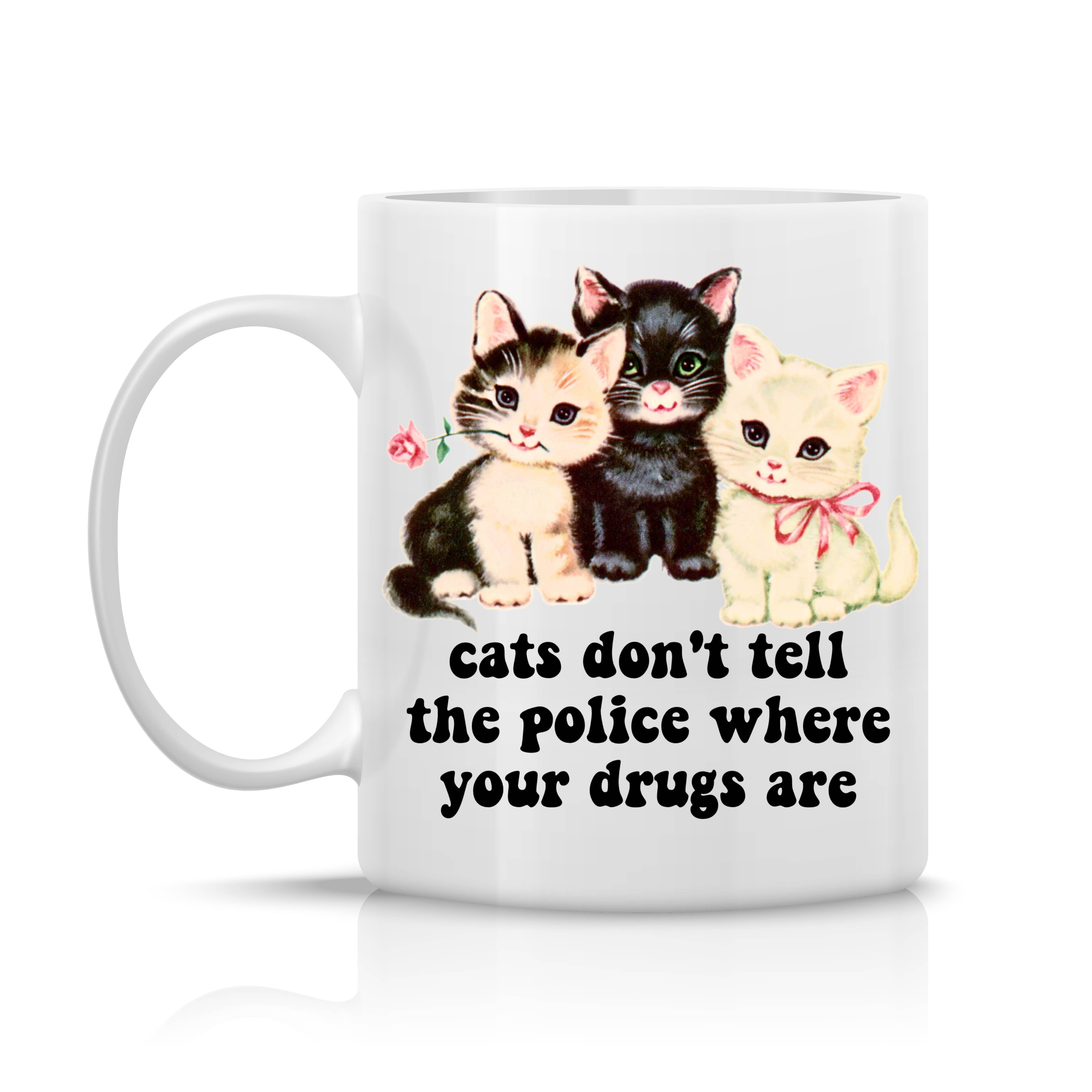 Ace the Pitmatian Co - Cats Funny Coffee Mug: 15 oz